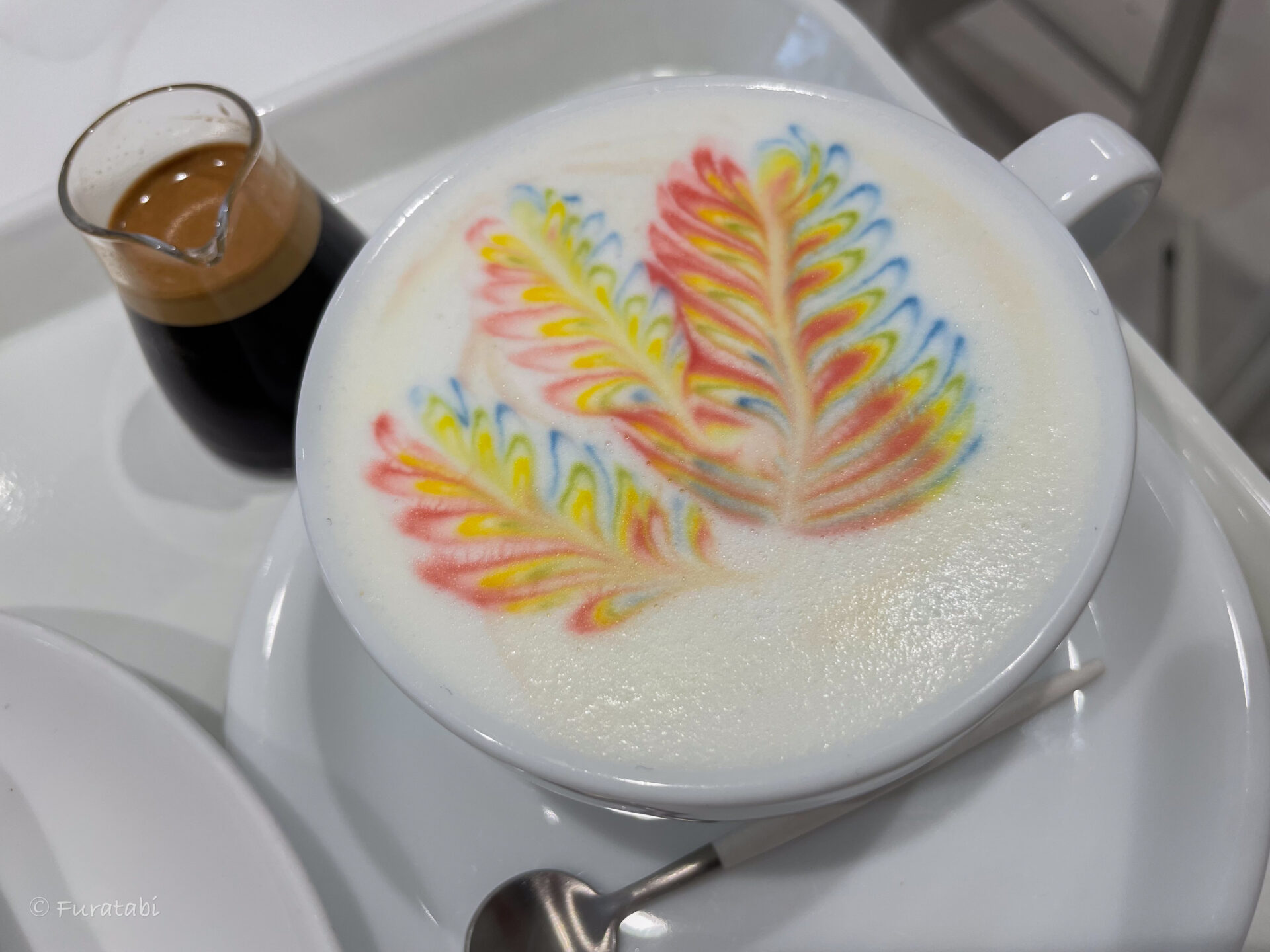 Rainbow Latte Art Tokyo Japan